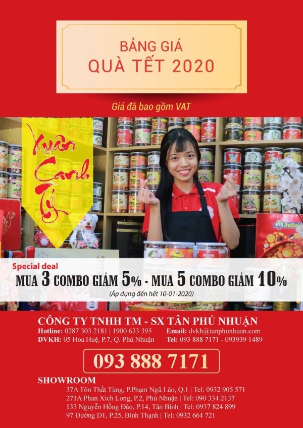 bảng giá sỉ hộp quà tết