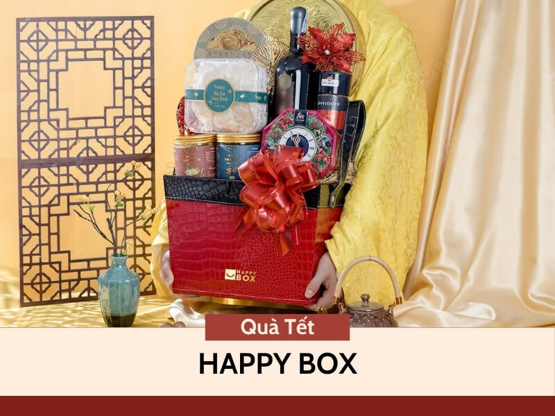 Giỏ quà Tết của thương hiệu Happy Box