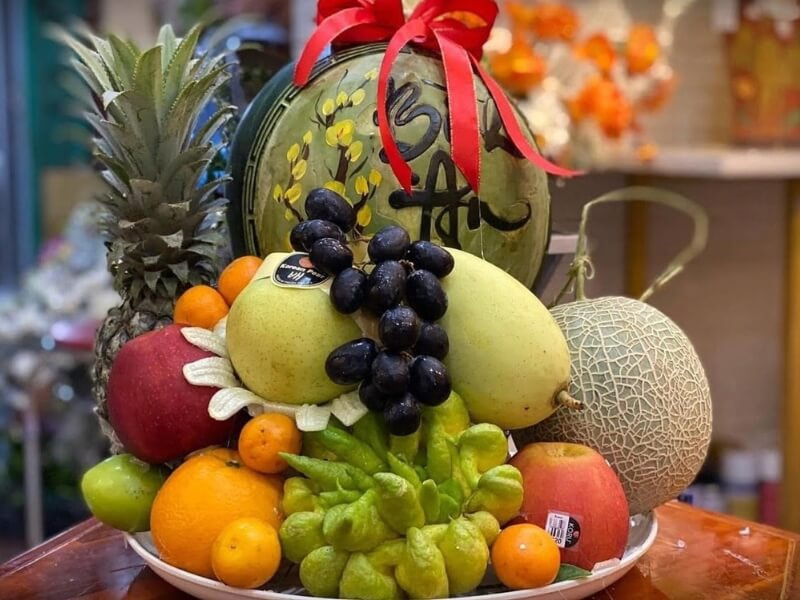 mâm ngũ quả Tết