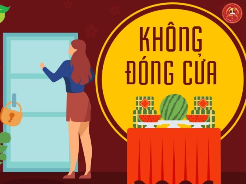 không nên đóng cửa nhà ngày tết