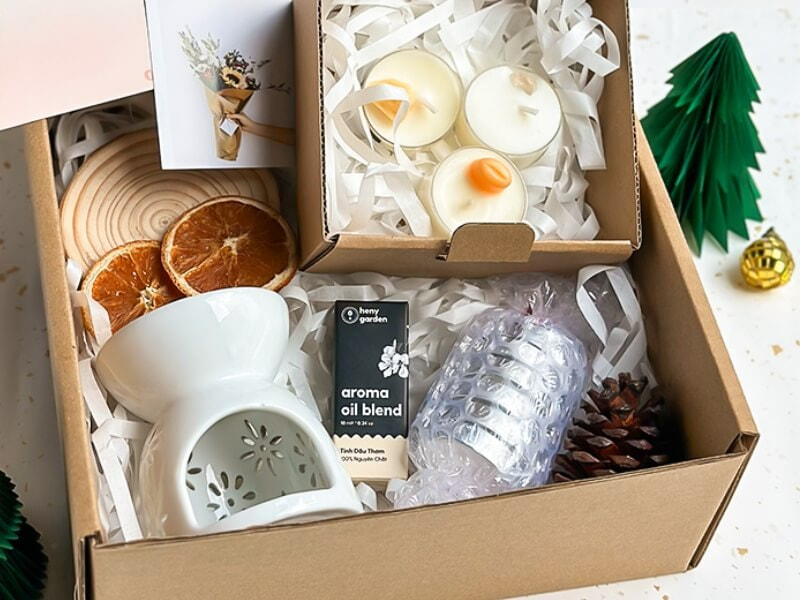 set quà tặng tinh dầu cho đồng nghiệp dịp Tết