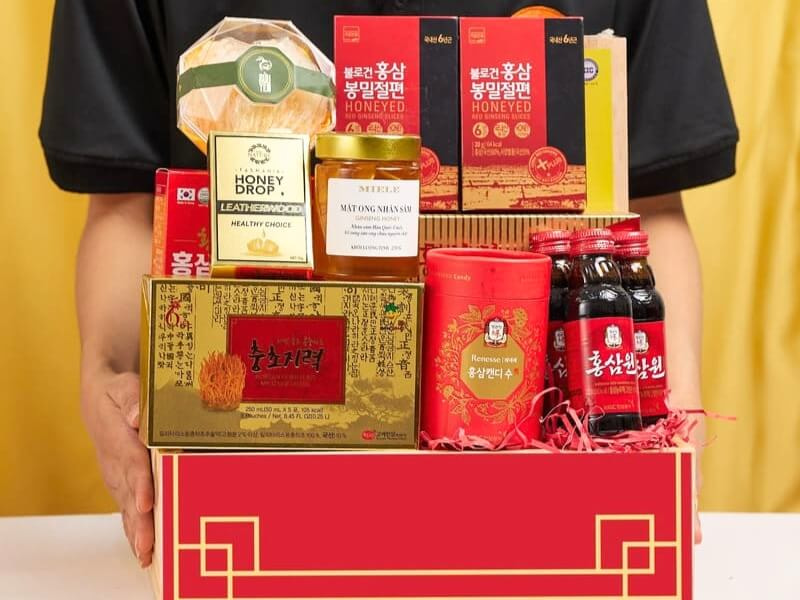 Giỏ quà Tết sâm yến