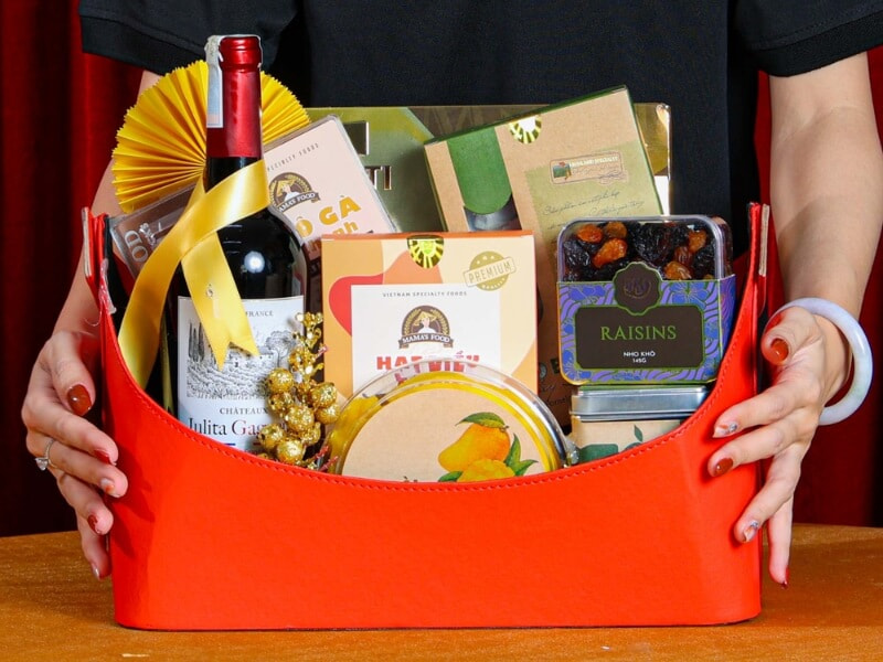 Giỏ quà Tết cho thầy cô