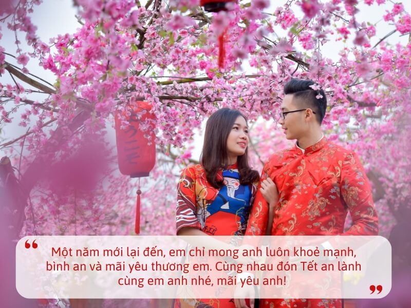 chúc Tết bạn trai