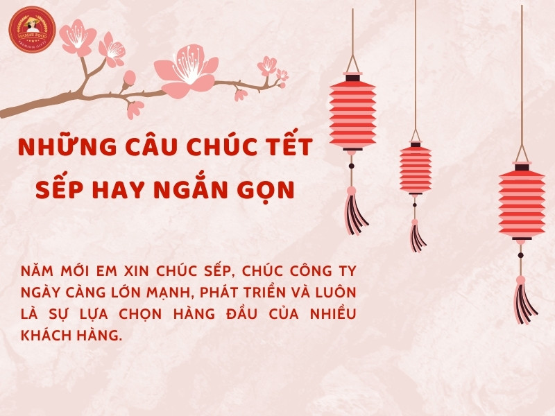 những câu chúc tết sếp ngắn gọn