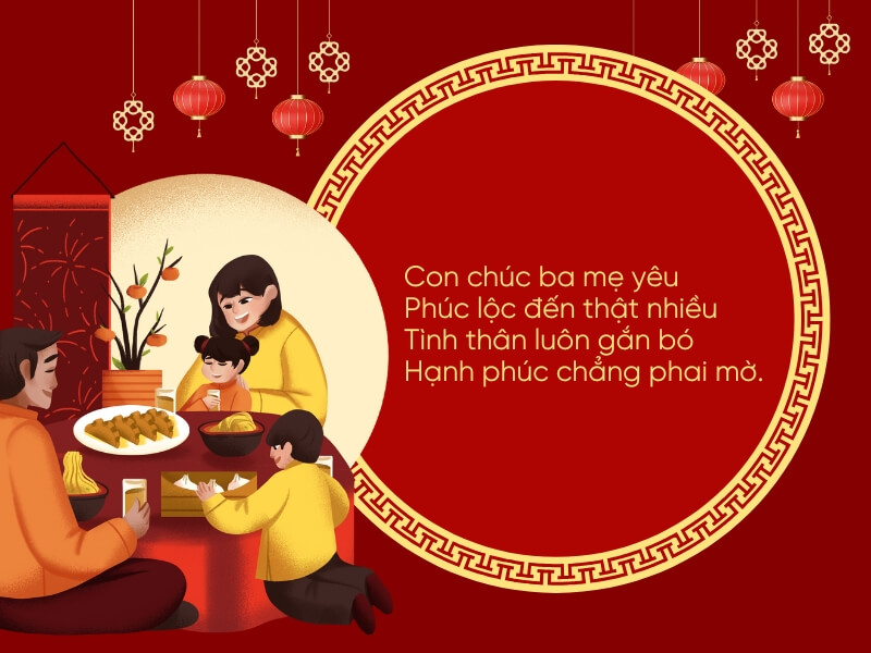 Thơ chúc Tết bố mẹ