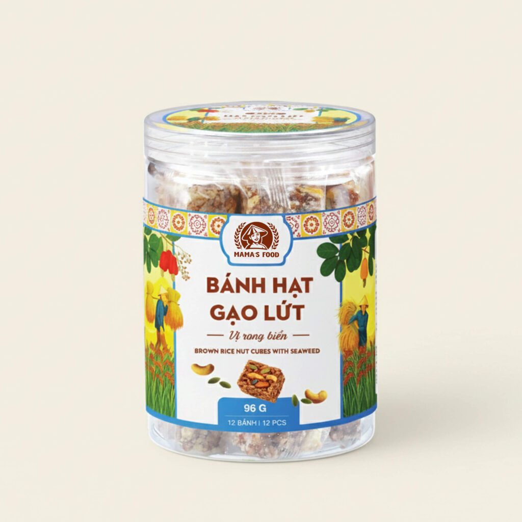 Bánh Hạt Gạo Lứt Vị Rong Biển - Mamafood