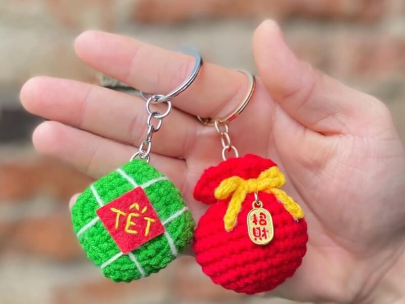 Móc khóa len độc đáo