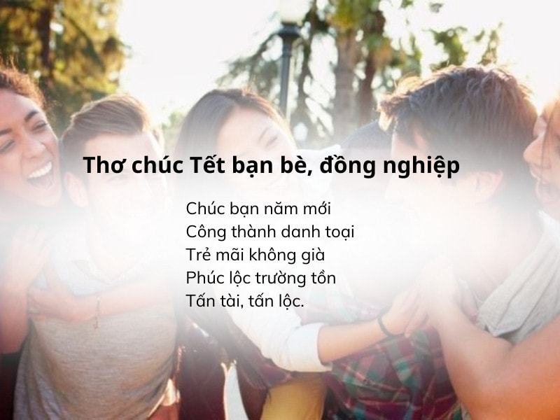 Bài thơ mừng Tết tặng bạn bè, đồng nghiệp