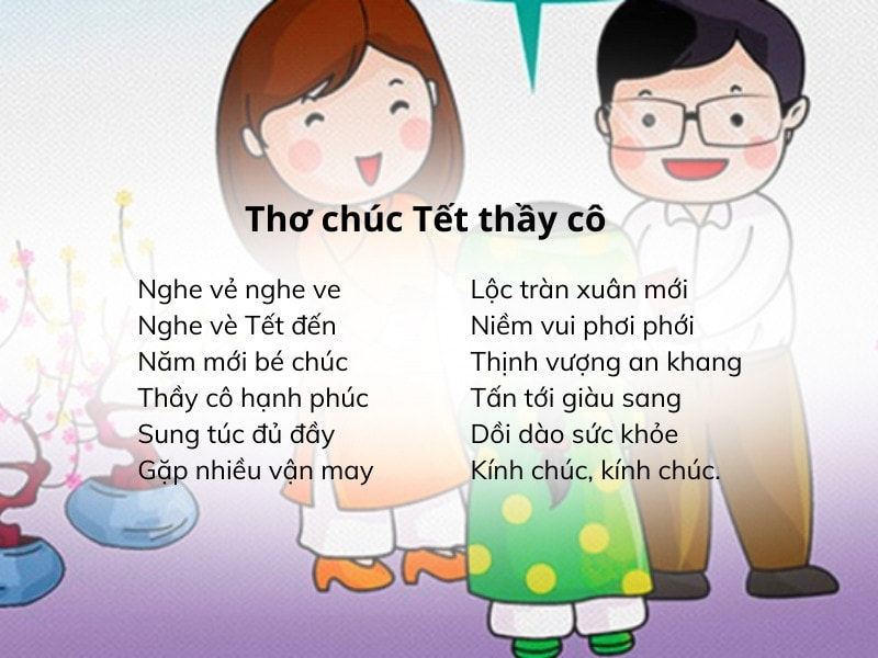 Bài thơ Tết thầy cô