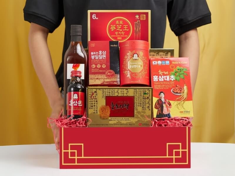 Giỏ quà Tết Thịnh Vượng 01