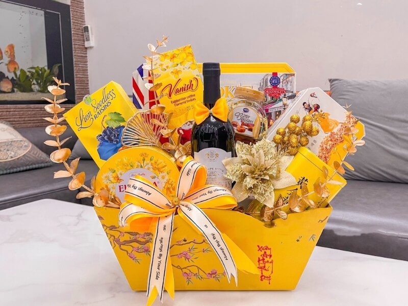 mẫu giỏ quà Tết 1 triệu đồng