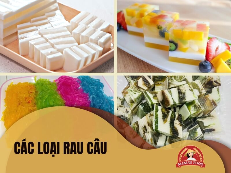 Các loại rau câu ăn vặt ngày tết