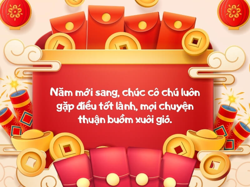 Lời chúc Tết cô chú