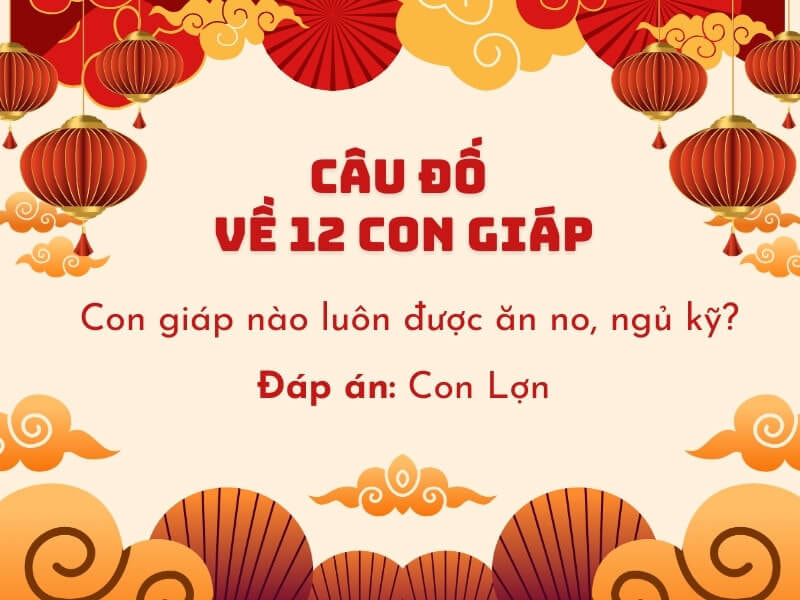 Câu đố ngày Tết về các con giáp