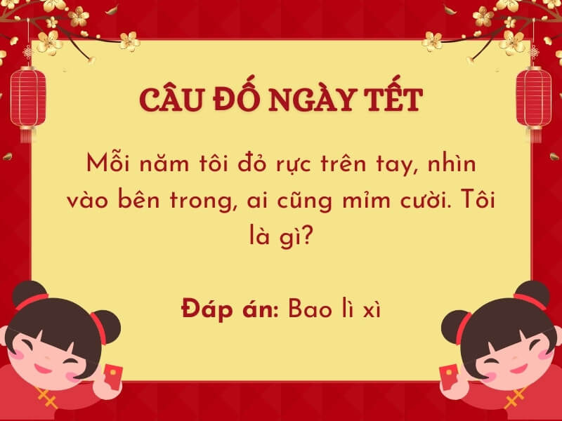 Câu đố ngày Tết hài hước