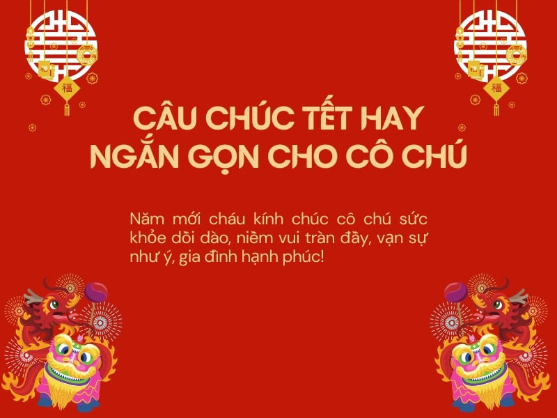 chúc Tết cô chú ngắn gọn