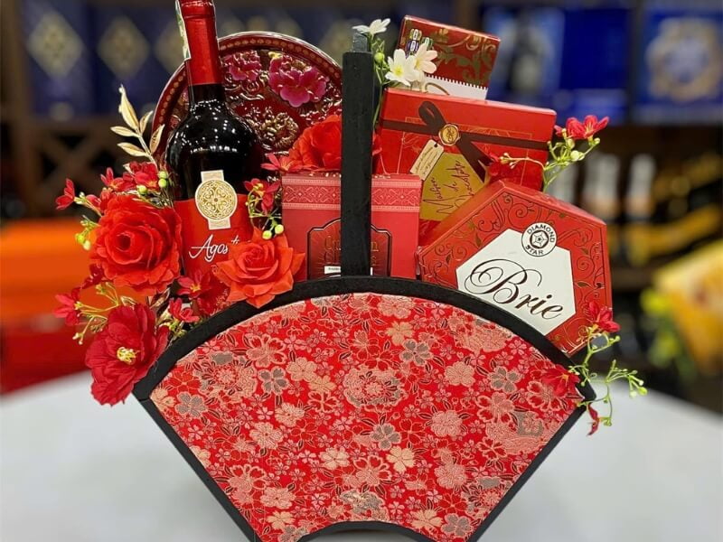 mẫu giỏ quà Tết Hải Lâm