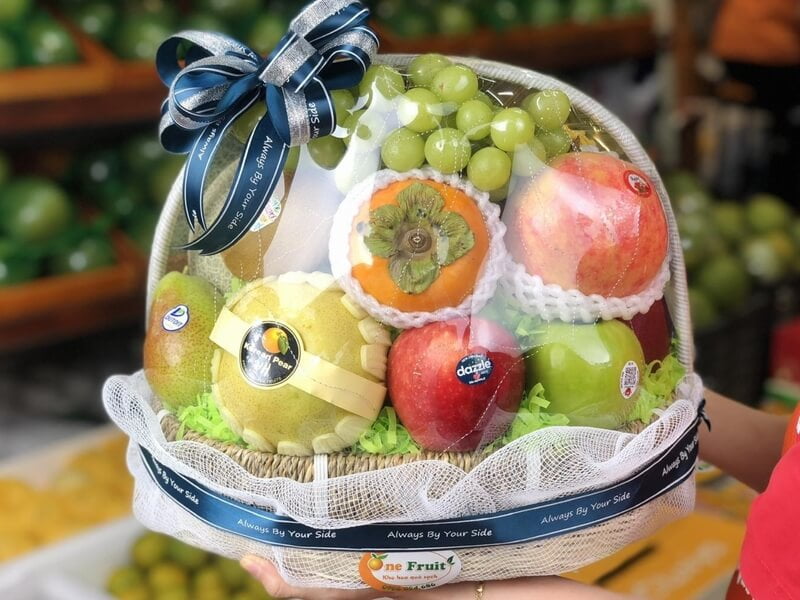 giỏ trái cây biếu tết One Fruit