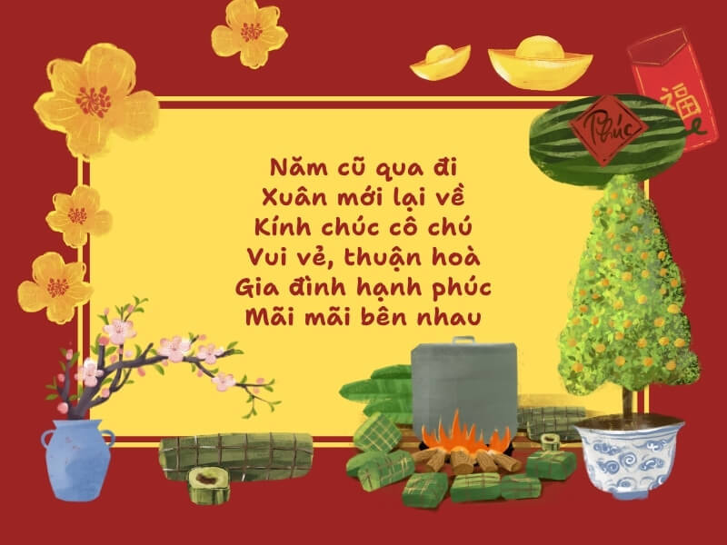 Thơ chúc Tết cô chú