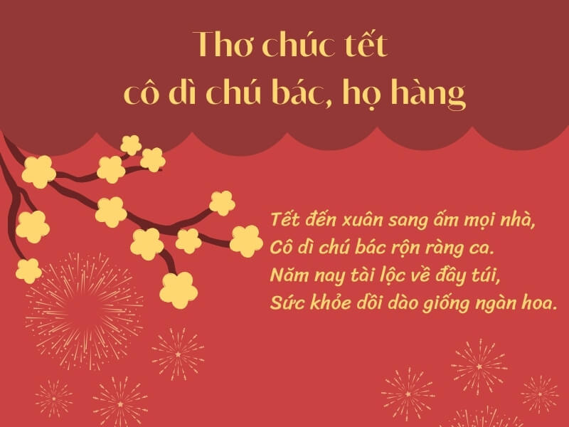 Thơ chúc Tết họ hàng 