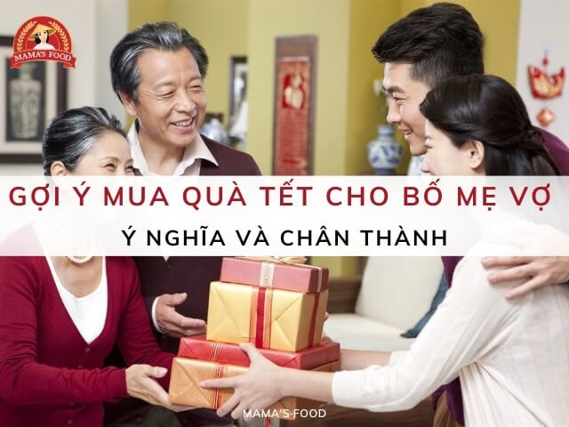 mua quà tết cho bố mẹ vợ