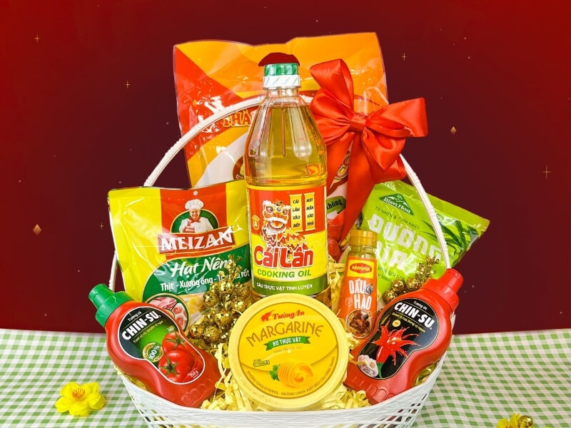 Giỏ gia vị Tết 100k
