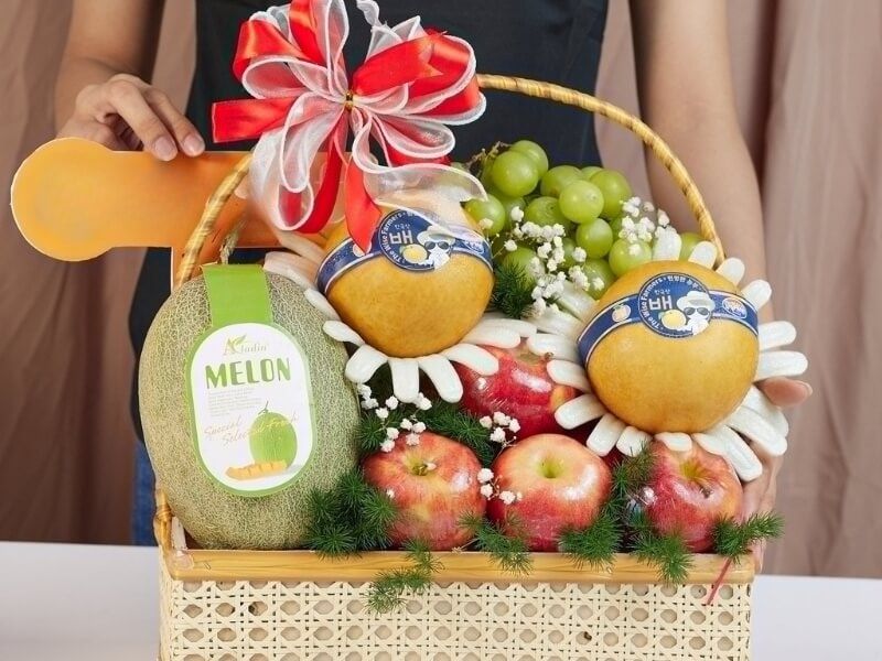 Giỏ trái cây Tết