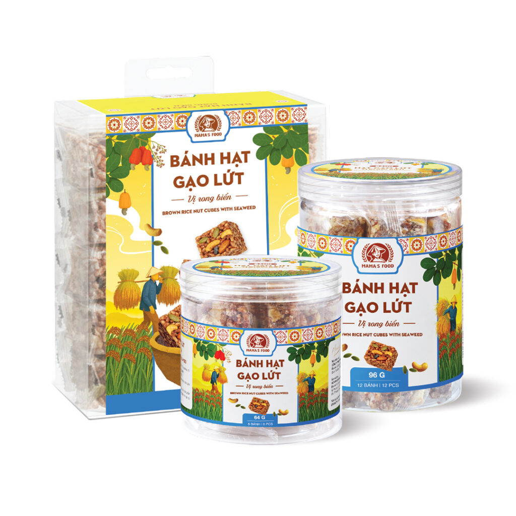 Bánh Hạt Gạo Lứt Vị Rong Biển - Mamafood